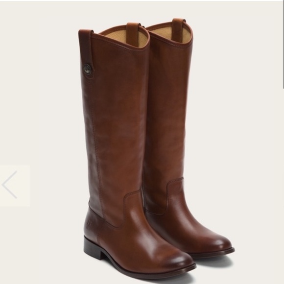 FRYE “Mellissa” Whiskey Leather Boots 5 - Picture 3 of 11
